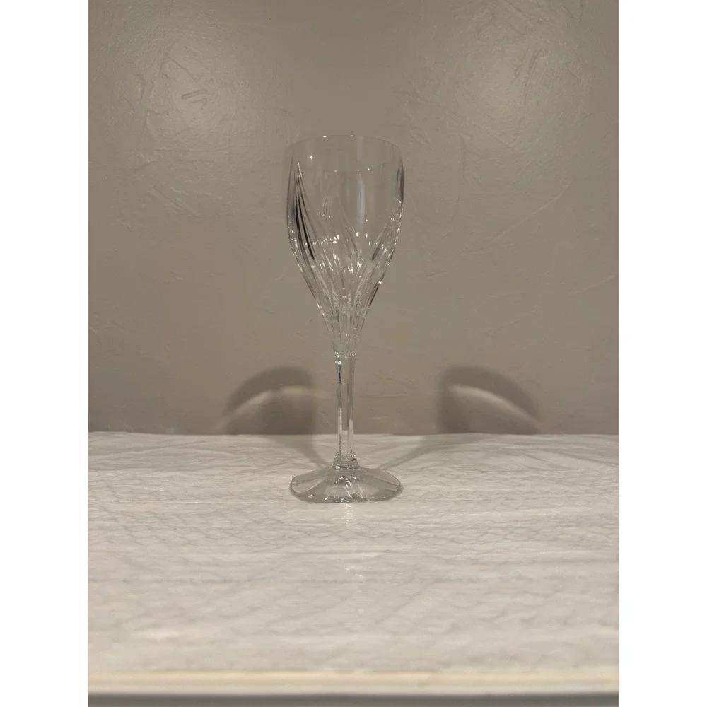 Waterford Crystal Kira Wine Goblet Clear Excellent Cut Glass Stemware 9.25
